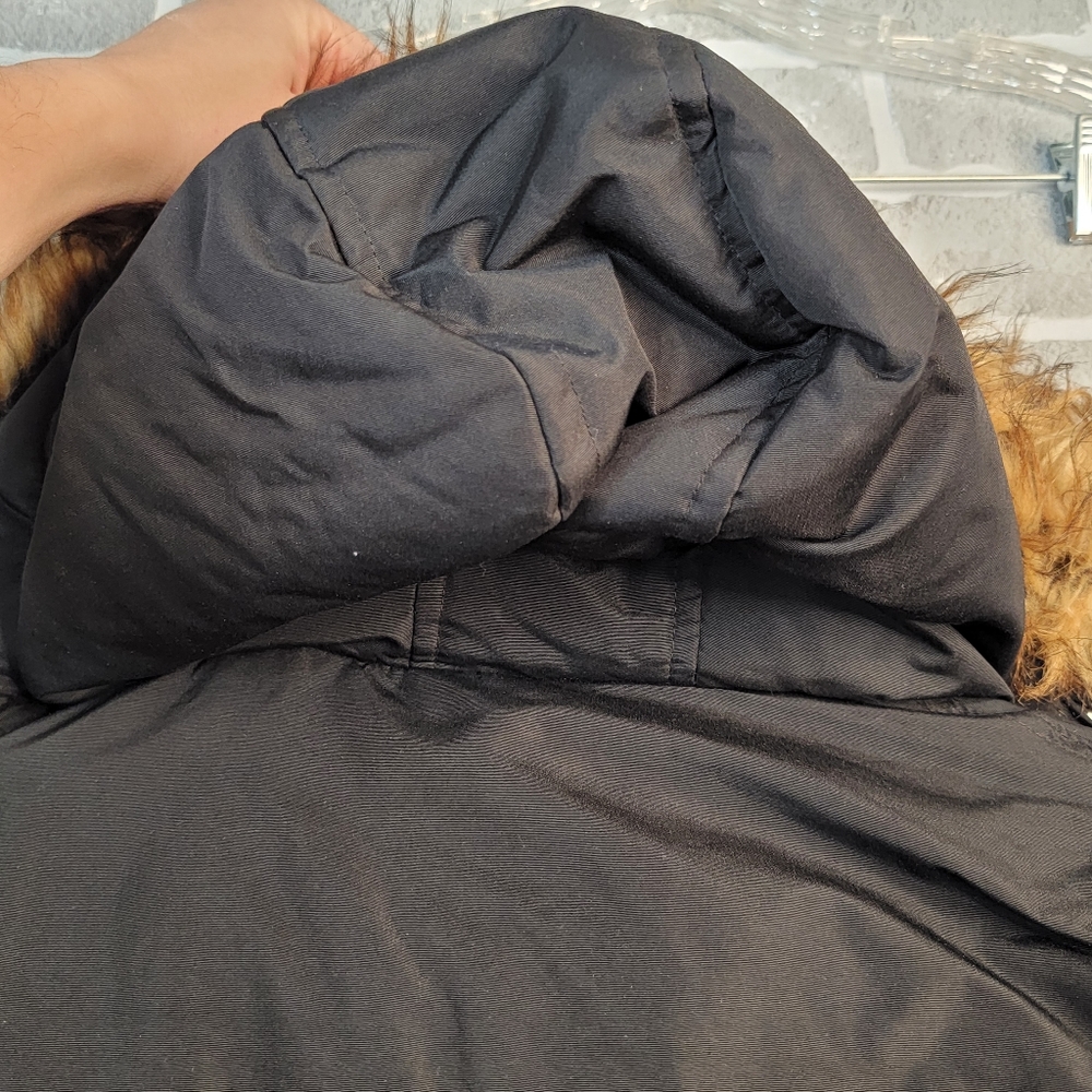 Canada Weather Gear Winter Cold Weather Faux Fur Trim Hooded Parka Coat L - Picture 12 of 15